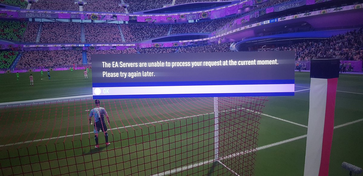leepoulter_lee's tweet photo. @EASPORTSFIFA every game in squad battles at kick off getting this message come up then kicks you out of ultimate team... sort your game https://t.co/E7iX623ZjN