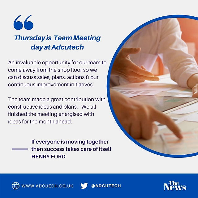 Team Meeting Day - Great #teamwork 

#precisionengineering #workingtogether