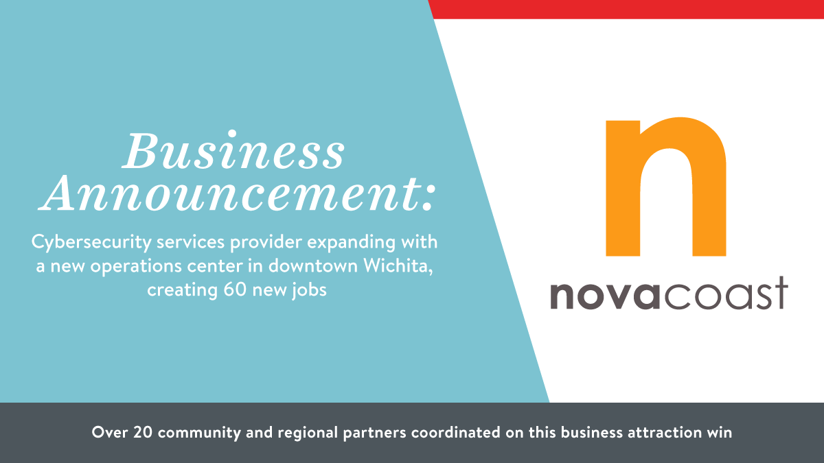 .<a href="/Novacoast/">Novacoast</a>, a cybersecurity services provider based in Santa Barbara, California, announced plans to open a new Security Operations Center in the Epic Center in <a href="/DowntownWichita/">Downtown Wichita</a>. 

View more information at greaterwichitapartnership.org/blog/338.