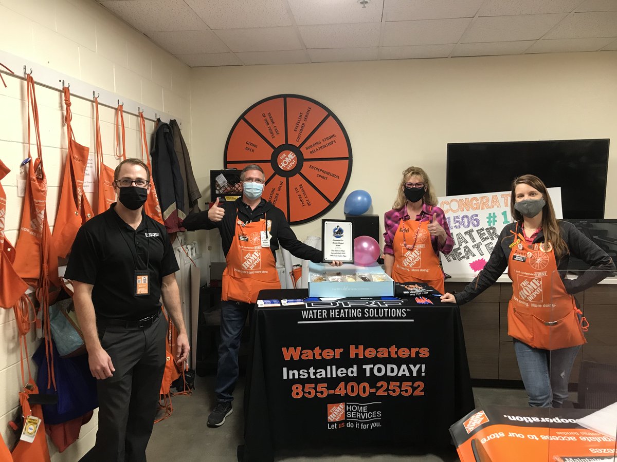 LisaKSamuel's tweet photo. Congrats @homedepot #1506 #1District #WaterHeaterSales BestInClassSupport: @bcarrdrf @DRFTPS LeadingtheCharge: @WayneBrownHD @HDAshley7 #D26 DSDebb rocking it! #Homer for SpecialistJon #FreeCookiesRule #knowledgeispower #everyoneisaLeadGenerator @EricCampbellDSM @RichBolton2 https://t.co/dvMCsXZ0TQ