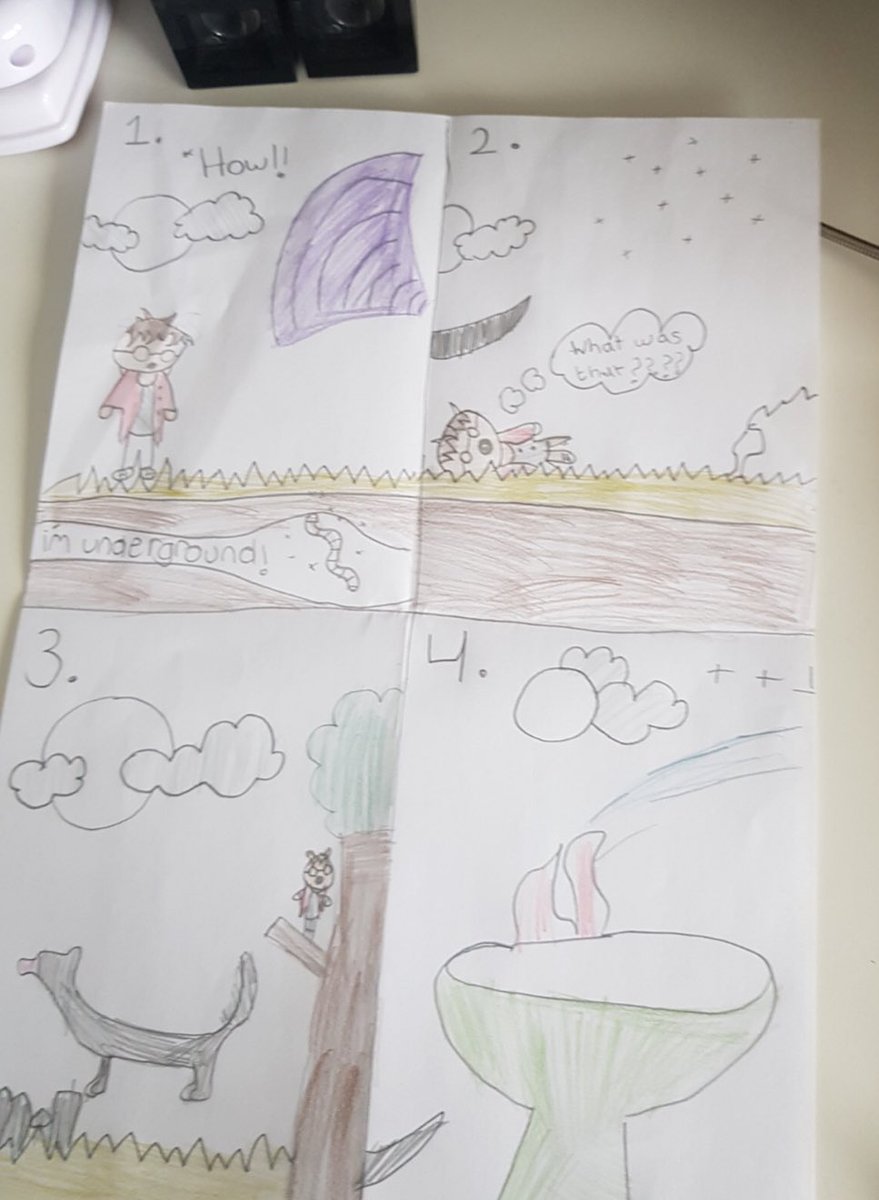 Garbett_HMCS's tweet photo. Our talented Hedgehogs have been illustrating the next part of their story #ArthurAndTheGoldenRope today π€© @HMC_School @toddstanton1 @Davies_HMCS #HomeLearning #PowerOfReading #Phase2HomeLearning #LoveToRead https://t.co/VjCPXpgYFB