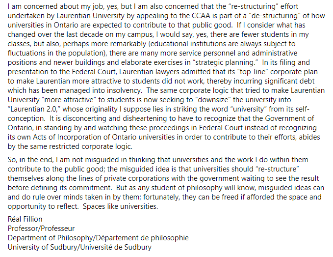 lufappul's tweet image. #FundLU #HumansofLU #onpse #onpoli #cdnpse #Sudbury #ThisIsWhatWeDo @OCUFA @CAUT_ACPPU @NUFacultyAssoc @WindsorFaculty @LakeheadLufa @FAUWaterloo @UOITFA @UMFA_FAUM @MRUFaculty @uwofa1 @UPEIFA @ULFAssociation @AlgomaFaculty @AUFacultyAssoc