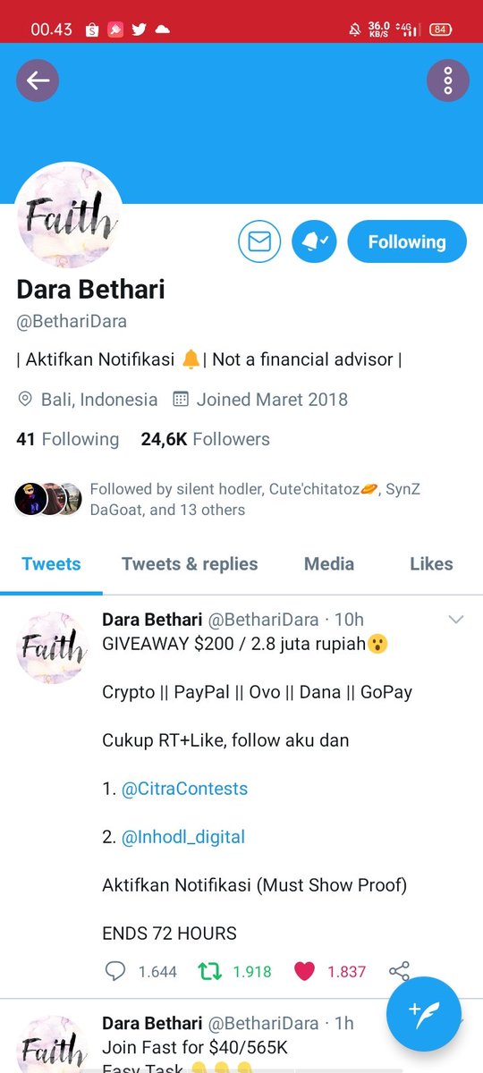Arissetiani_'s tweet photo. @BethariDara @CitraContests @Inhodl_digital Done kak https://t.co/j08R2clmTr