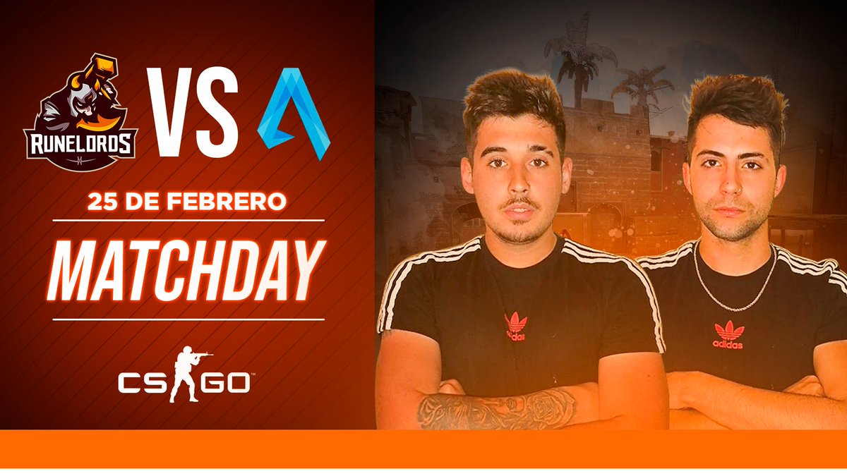 #CSGO × ¡MATCHDAY!

Hasta ahora llevamos una racha de 2 victorias seguidas en la 🏆 <a href="/ESEA/">ESEA League</a>, vamos con todo a por sumar 3 puntos más en la tabla. 💪

⏰ 20:00hrs [🇪🇸] • 13:00hrs [🇲🇽]
🆚 <a href="/AequitasEsport/">Aequitas eSport</a>

¡Armas cargada y listas para la batalla!

#SteelAndSoul🛡️ #GoRunelords🔥