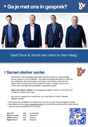 Ga in gesprek: Ga in gesprek met tweede kamer kandidaten uit het Gooi en Vechtstreek. dlvr.it/RtTllq