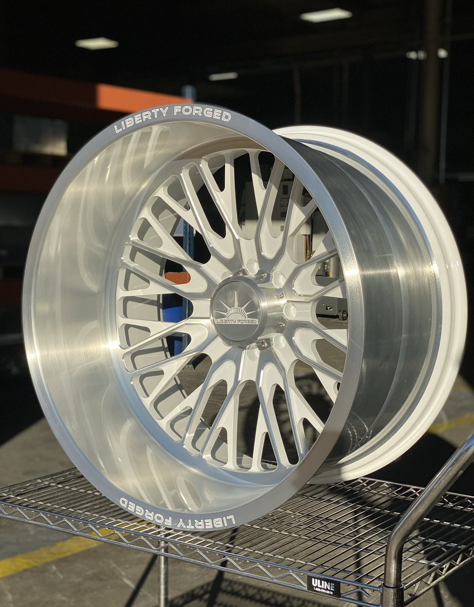 justengaard's tweet photo. @DunawayHayden Here’s a 28x16 Concave in our LBTYC10 design! Brushed with white powder coat. https://t.co/6xiaeBg9Mr