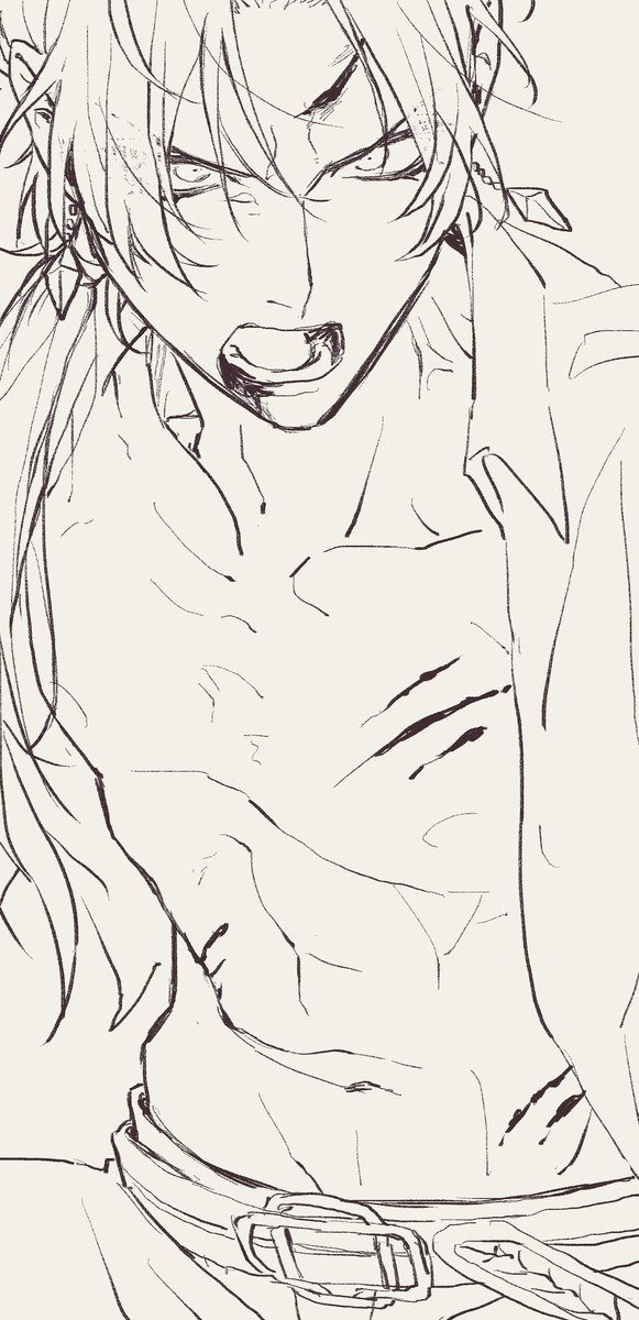 隠れちゃったけど描いてたとこ 