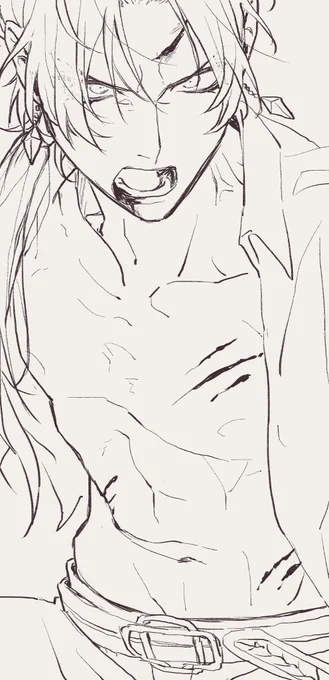 隠れちゃったけど描いてたとこ 
