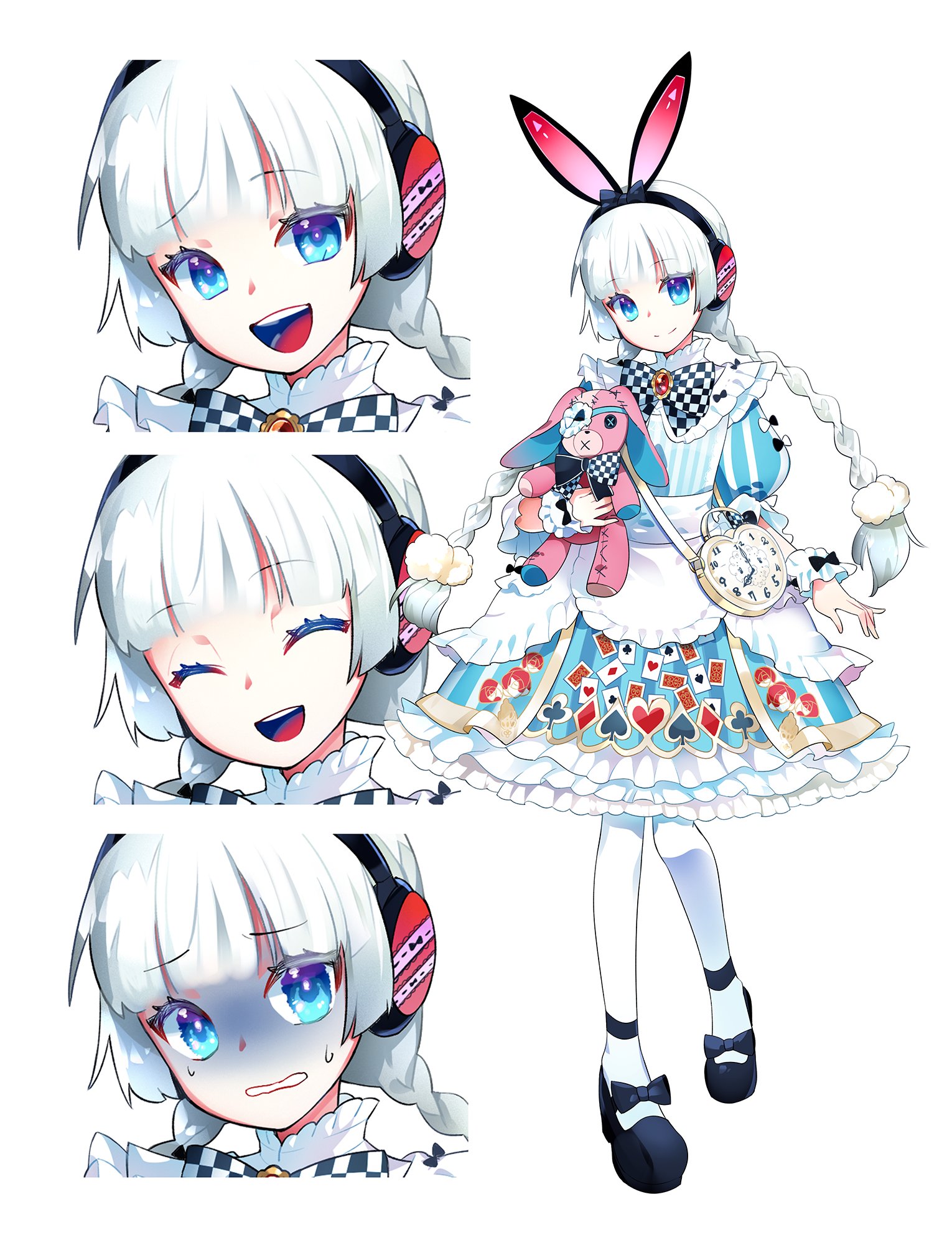 笹川ニモ ご依頼受付中 お仕事告知 Skimaさんにて オジョルテ様の立ち絵イラストを制作いたしました ありがとうございます キラキラのプラチナヘアー 可愛いロリータ服 不思議の国から出てきたような女の子をデザインさせていただきました