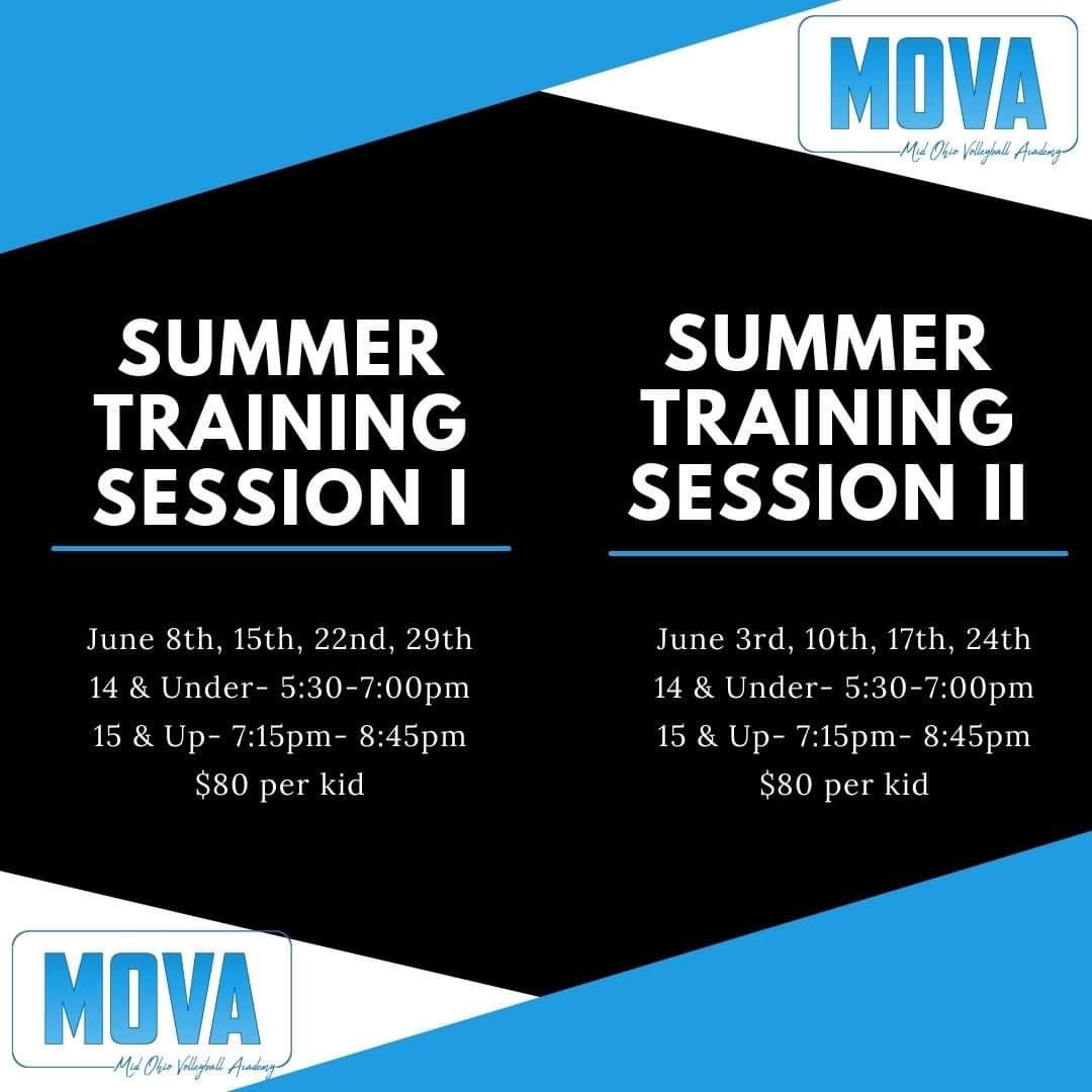 And just like that we are rolling out summer schedules! We’ve already had request on dates and times. Here is what summer training sessions in June will look like. Registration is now live on the website! #move #summertraining #offseason