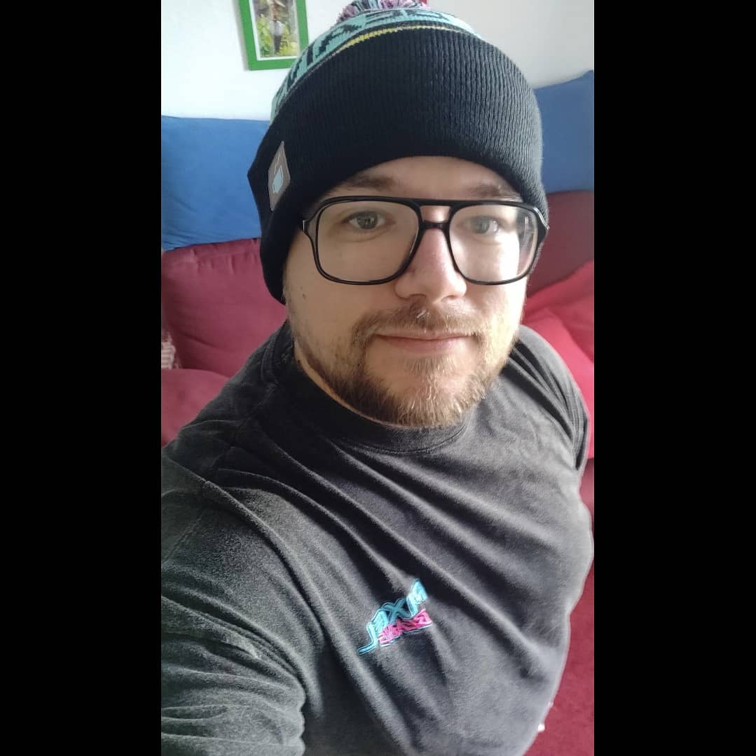 buttonmashpod's tweet photo. This is Nieko, from Germany, repping the #pixelbeanscoffee merch he won in our last giveaway. You wanna be like Nieko and win some free sh*t? Join us tonight from 8pm AEDT on https://t.co/BVaTaWn1l6 for a chance to win some merch and coffee beans, courtesy of @pixelbeanscoffee https://t.co/WE2C18EEGo