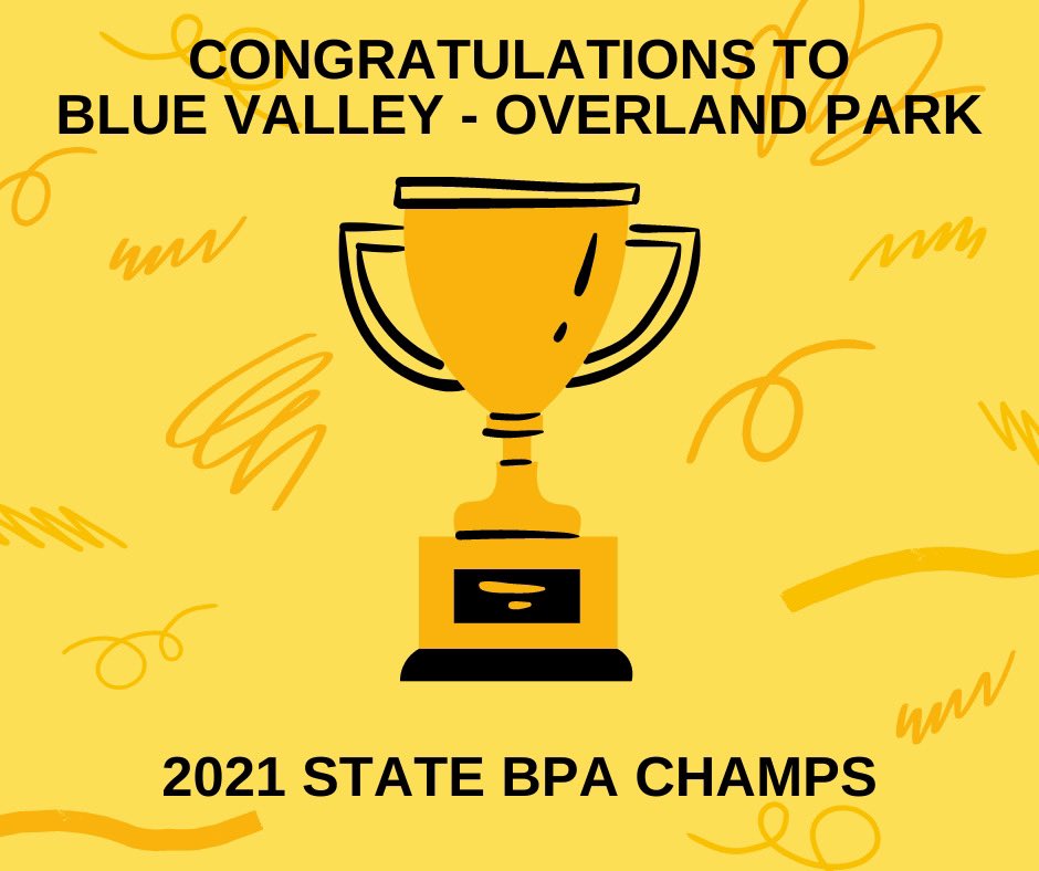 BVHSbusiness's tweet photo. After taking 45 competitors and qualifying for nationals a total of 95 times at the conference, we are proud to be crowned as the Kansas BPA Champions this year! Congratulations to all of our competitors! @bvtigernews https://t.co/ZhHg7uhSin