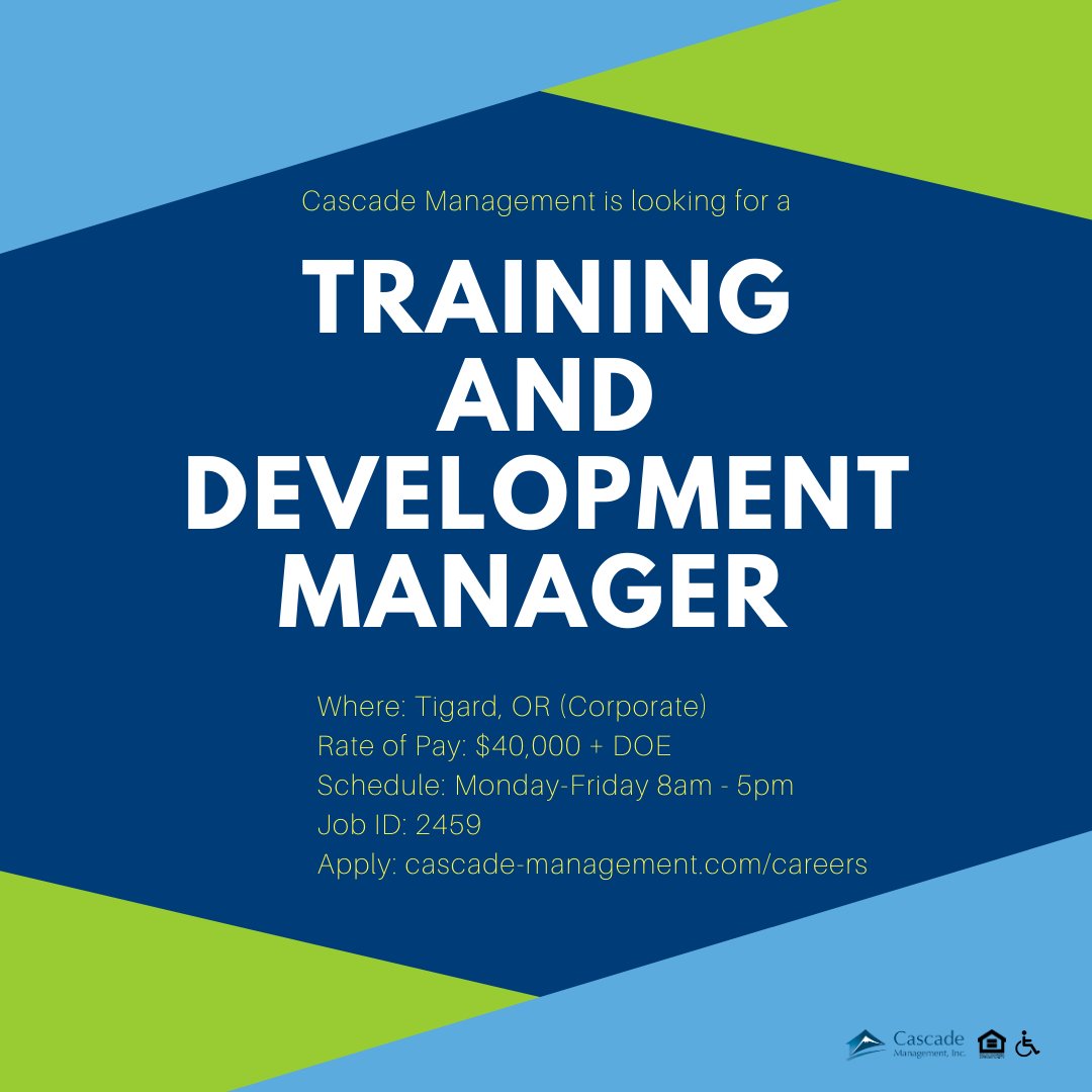 CascadePM's tweet photo. Want to join our team and become a employee of Cascade Management, Inc? Apply today! https://t.co/6IF1ju717n #HR #jobopening #employment https://t.co/vWUkValykz