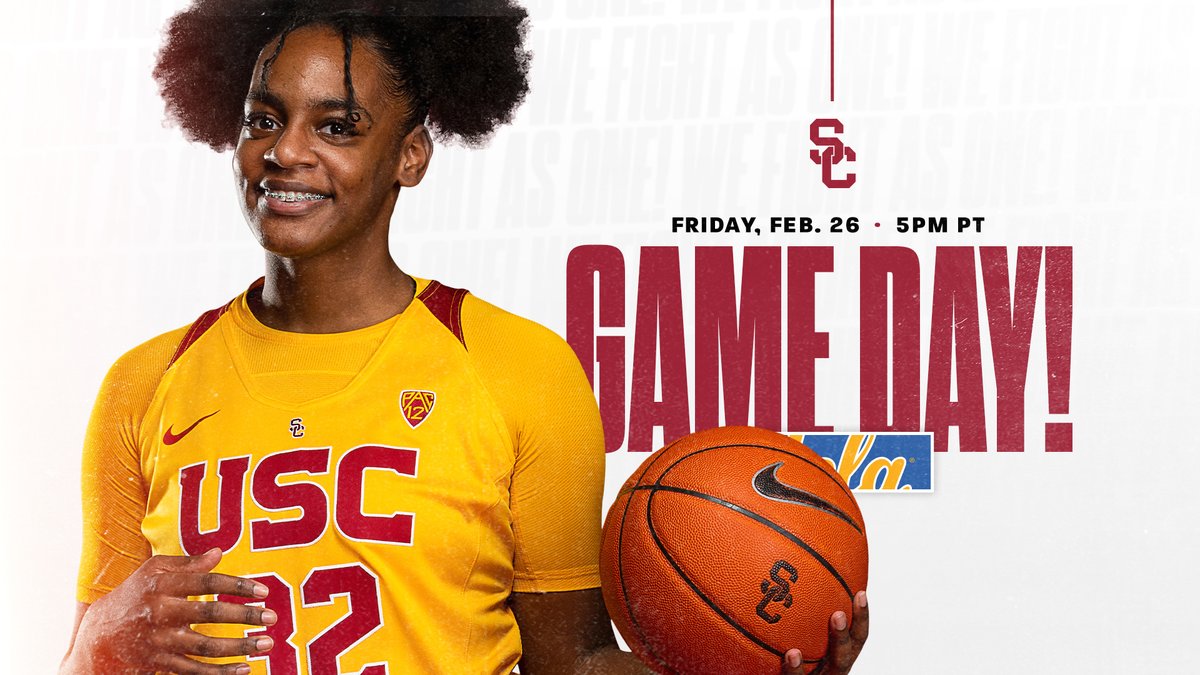 USCWBB's tweet photo. Capping off the regular season with a good ol’ Crosstown Showdown! 
We’re paying a visit to the Bruins’ turf TONIGHT!
💻: https://t.co/9hoO6kNa0O
📊: https://t.co/XlRNrsvpZJ
#FightOn ✌️ #FinishTheFight https://t.co/5YkvB3JP9H