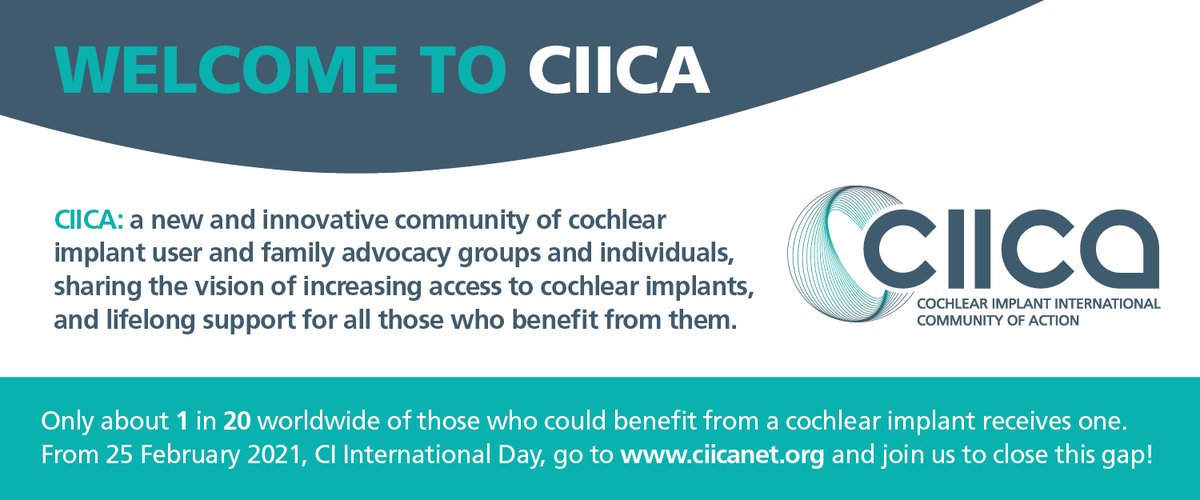 February 25 is International Cochlear Implant Day! We are proud to support the new Cochlear Implant International Community of Action (CIICA) and its efforts to make CIs and essential rehabilitation services accessible to more people, particularly kids in low resource countries.