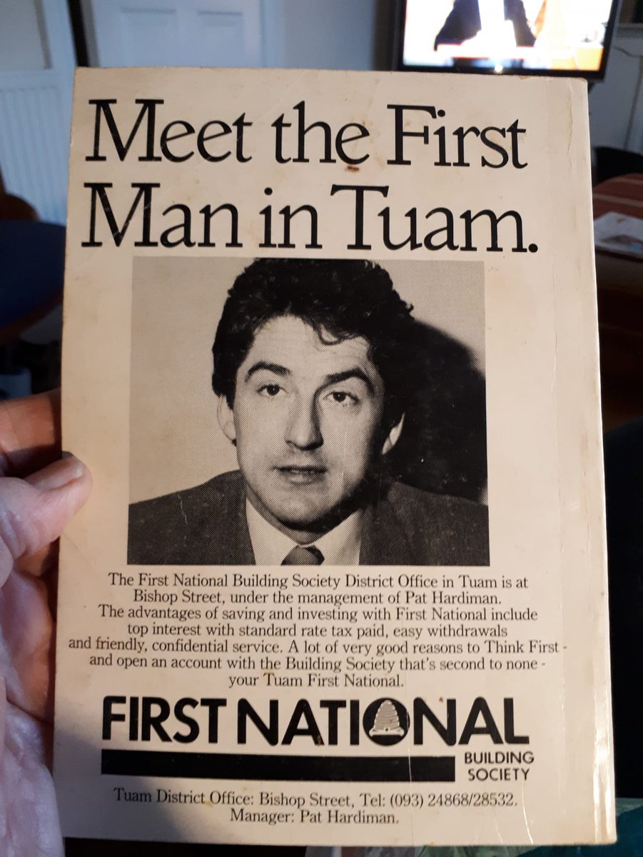 HardimanLife's tweet photo. @GlynnPadraic @shopintuam @QuietContrary @TuamRFC trip down memory lane looking at the business advertisements padraic, so many of the family businesses are still going also! Nice fundraiser for @TuamRFC back in the day after a lot of hard work putting it together... we plan on framing this priceless piece of memorabilia https://t.co/mLXkBmJ7kn