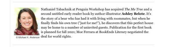 Jennifer Hunt 🐦 (@writerjenhunt) on Twitter photo Woo hoo! Congrats <a href="/AshleyBelote1/">Ashley Belote</a> on announcement of The Me Tree! 🐻🌳<a href="/bookendslit/">BookEnds Literary</a> <a href="/WorkshopBooks/">Penguin Workshop</a> Woo hoo! Congrats <a href="/AshleyBelote1/">Ashley Belote</a> on announcement of The Me Tree! 🐻🌳<a href="/bookendslit/">BookEnds Literary</a> <a href="/WorkshopBooks/">Penguin Workshop</a>