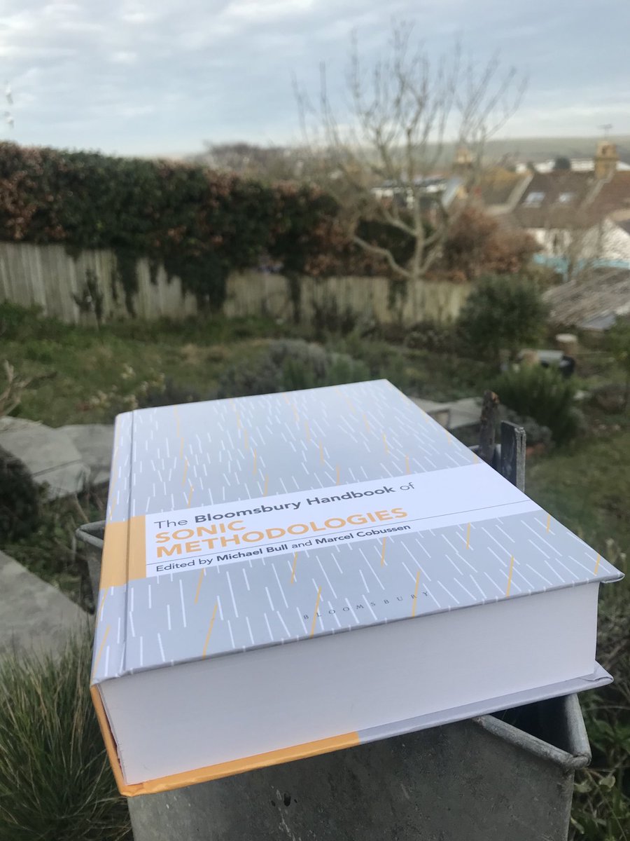 alicealicealice's tweet photo. It’s a whopper!! So many ways to know through listening. Honoured to have contributed to this epic collection of #sonicMethods edited by the inimitable #michaelBull & @marcelcobussen @BloomsburyBooks https://t.co/zr6owGs62I