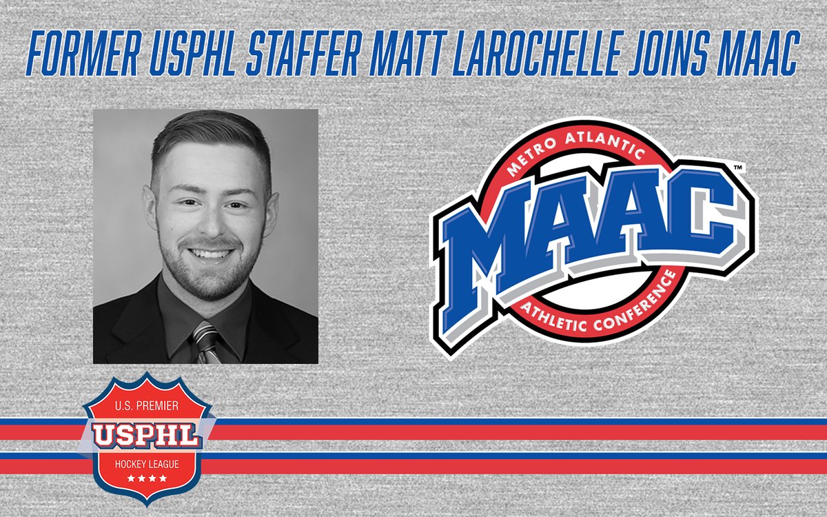 #USPHLAdvancement is not exclusive territory to our players or even coaches who've moved up to the @NCAA  world. Matt LaRochelle, is moving on up to  @MAACSports! Congratulations, Matt. Best of luck on this next stage of your fantastic career in media. 

bit.ly/MattLarochelle…