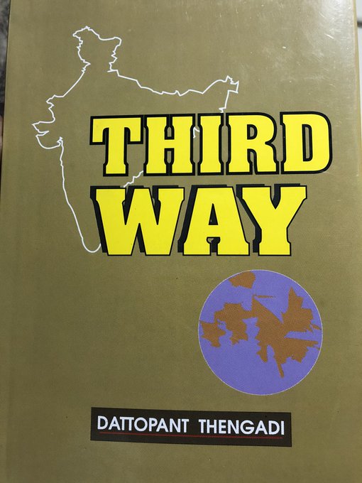 Dr. @Swamy39 jee :

Dattopant Thengadi proposed the 'Third Way' of socio-economic development of India based on the ideology of 'Sanatana Dharma'.

Dattopant formed Swadeshi Jagaran Manch, Bharatiya Mazdoor Sangh & Bharatiya Kisan Sangh.

Dattopant - a pioneer & a visionary ..