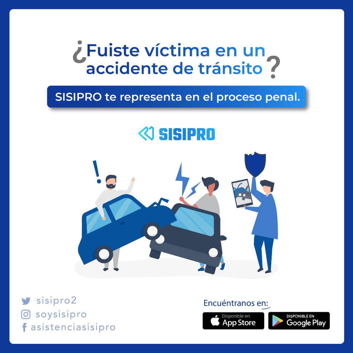 SISIPRO2's tweet photo. SISIPRO, cuenta con los mejores abogados no sólo en asistencias al lugar de accidente de tránsito, sino también para que inicies tu proceso judicial.
.
Contáctanos: (+57)3202675527 (WhatsApp)
.
@SeguridadCali @MovilidadCali @MildredArias79 @miguelAPalta @adncali @elpaiscali https://t.co/VaOa82XN1o