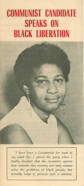 Bici_Solidaria's tweet photo. She is the first African-American woman candidate to run for President of the United States (1968) #CharleneMitchell https://t.co/8l4lfrba4J
