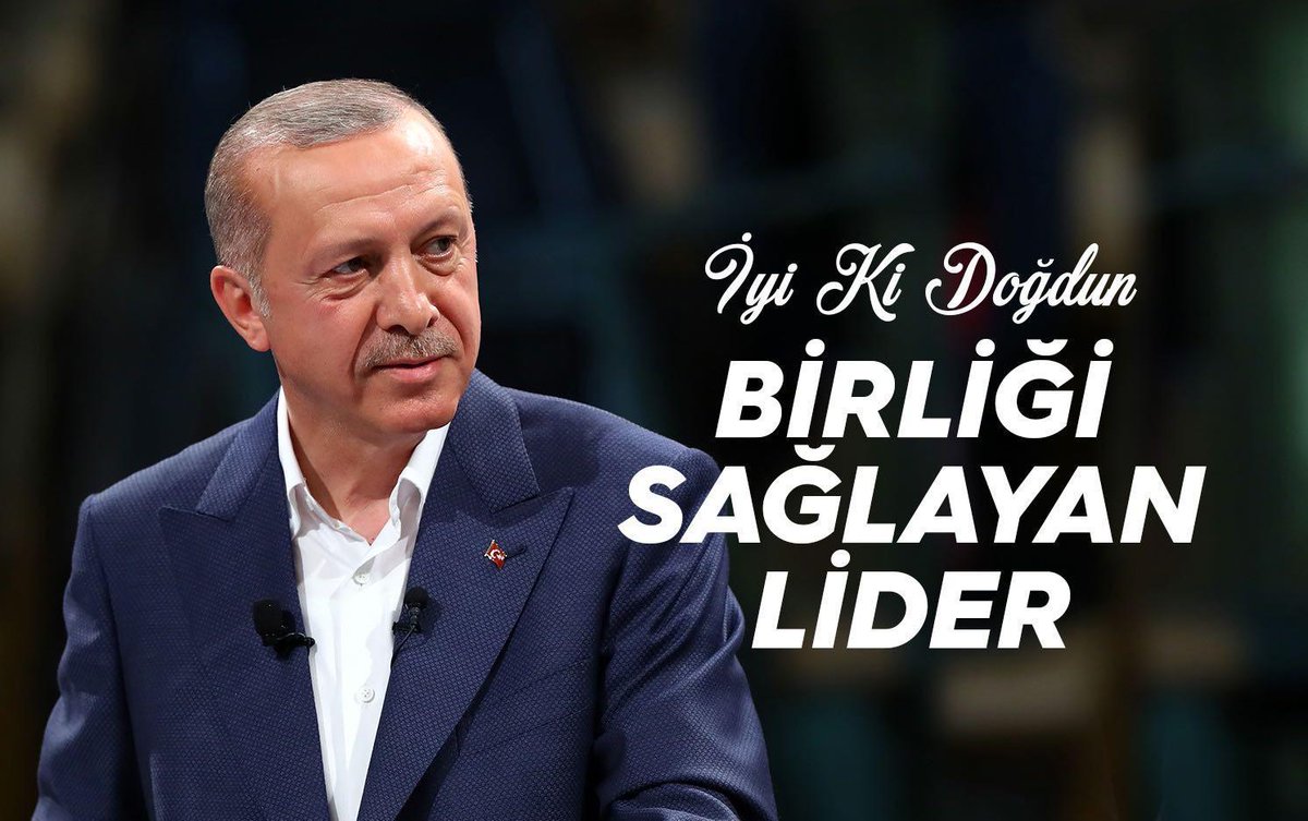 #İyikiDogdunMilletinAdamı ÖMRÜN DE BOYUN KADAR UZUN OLSUN RABBİM BAŞIMIZDAN EKSİK ETMESİN @RTErdogan @tasar_cemal @murateren_13 @akgencliktatvan @piralenes @okantarhan13