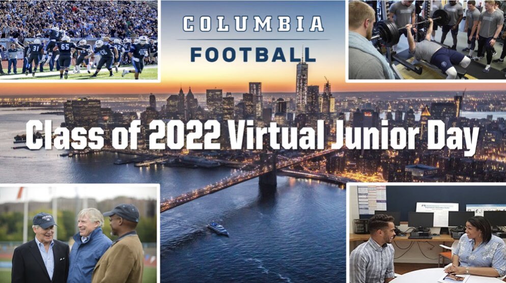 Thank you <a href="/CULionsFB/">Columbia Football</a> <a href="/CoachDreMurphy/">Andrae Murphy</a> <a href="/CoachJonMc/">Jon Mclaughlin</a> <a href="/Coach_Fab/">Mark Fabish</a> <a href="/CoachMikeDeFaz/">Mike DeFazio</a> and the rest of the coaching staff for allowing me to be apart of their Virtual Junior Day. #GoLions