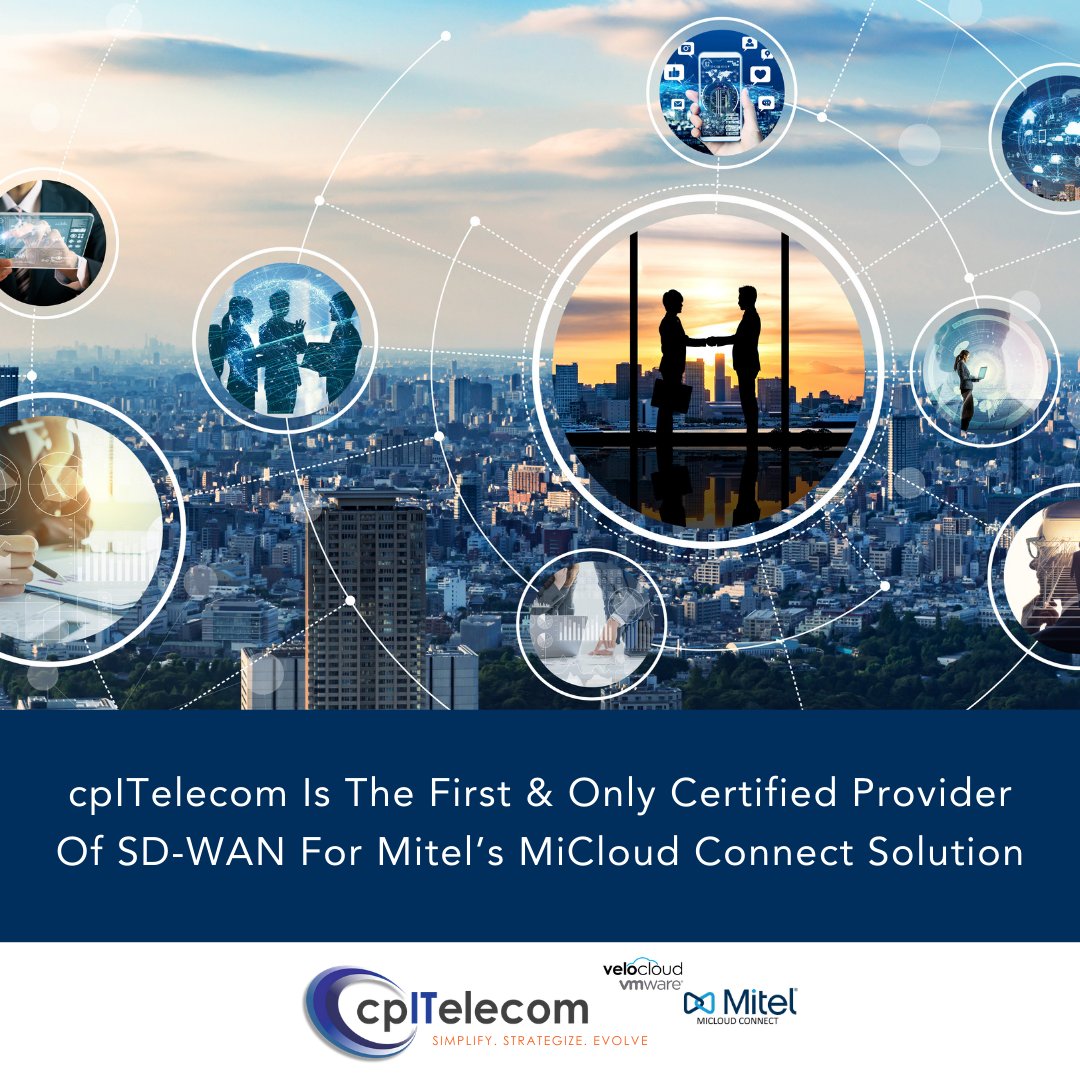 CPITELECOM's tweet image. #cpITelecom in partnership with @Mitel MiCloud Connect allows you to help customers move away from expensive private circuits and still have business quality voice with zero downtime! 

Learn more: 1-888-611-4221 or info@cpitelecom.net 

#SDWAN #Mitel #Cloud