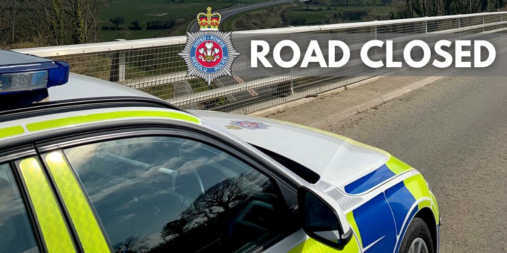 DyfedPowys's tweet photo. ROAD CLOSURE | The A40 heading westbound towards St Clears is closed. Police and Ambulance are at scene and dealing with an incident. Please avoid the area for the time being. Update to follow. https://t.co/GJNBKGor4R