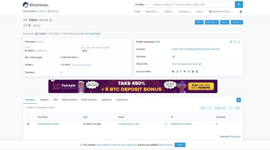 OmageProject's tweet photo. It's a pleasure to us to announce the latest update of our #token #OMA is now available on the #etherscam platform. Download your own #wallet at https://t.co/w9wGHpOGyt https://t.co/mB4gejxwCr