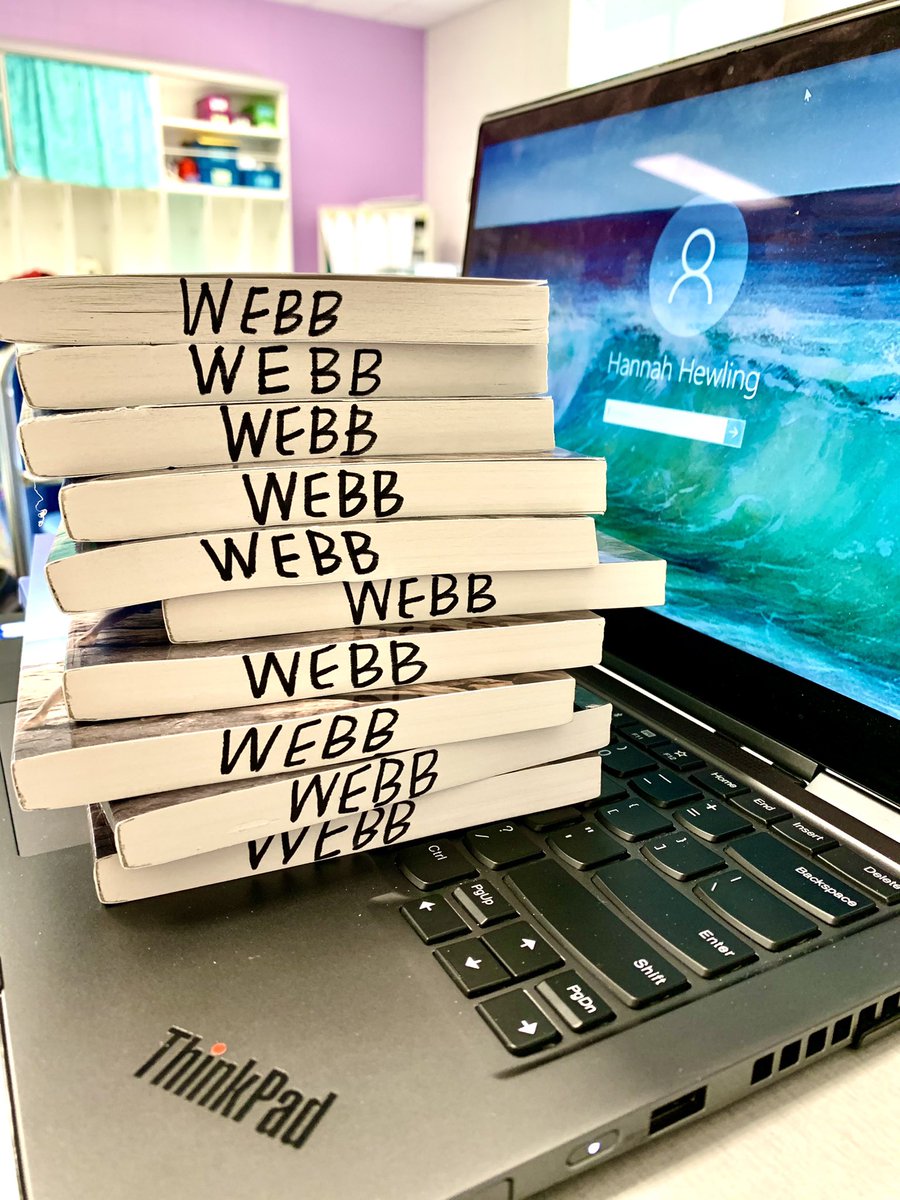what an exciting day...we are close enough to the wedding that I can label my books with Webb instead of Hewling. 📚