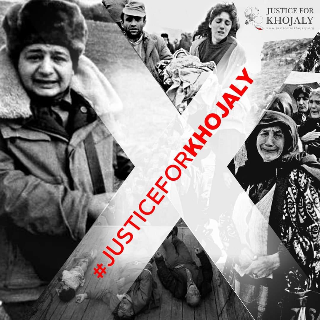 fatimaliakbarli's tweet photo. The Khojaly genocide ranked with the great tragedies of XX century like Khatyn, Hiroshima, Nagasaki and Songmi. We demand justice for heinous crimes committed against innocent lives in Khojaly!

#JusticeForKhojaly #Khojaly #KhojalyGenocide #ArmenianTerror #HumanRights https://t.co/KRAMVg8Q1A