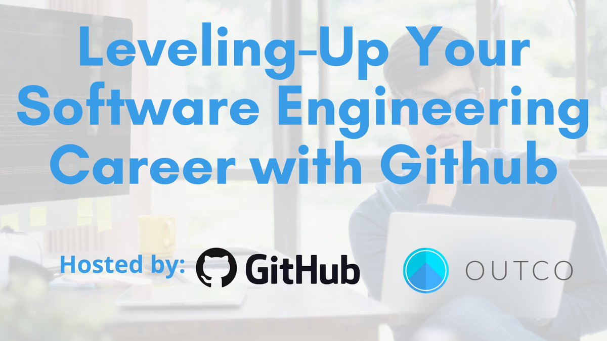 Outco_io's tweet photo. Today! We are partnering with @Github on a "Leveling-Up Your Software Engineering Career" workshop to help software developers leave with the tools and steps necessary to land their dream technical roles.

RSVP: https://t.co/cL6OWWE2iV

#software #softwarengineer https://t.co/dfwaoF3REK