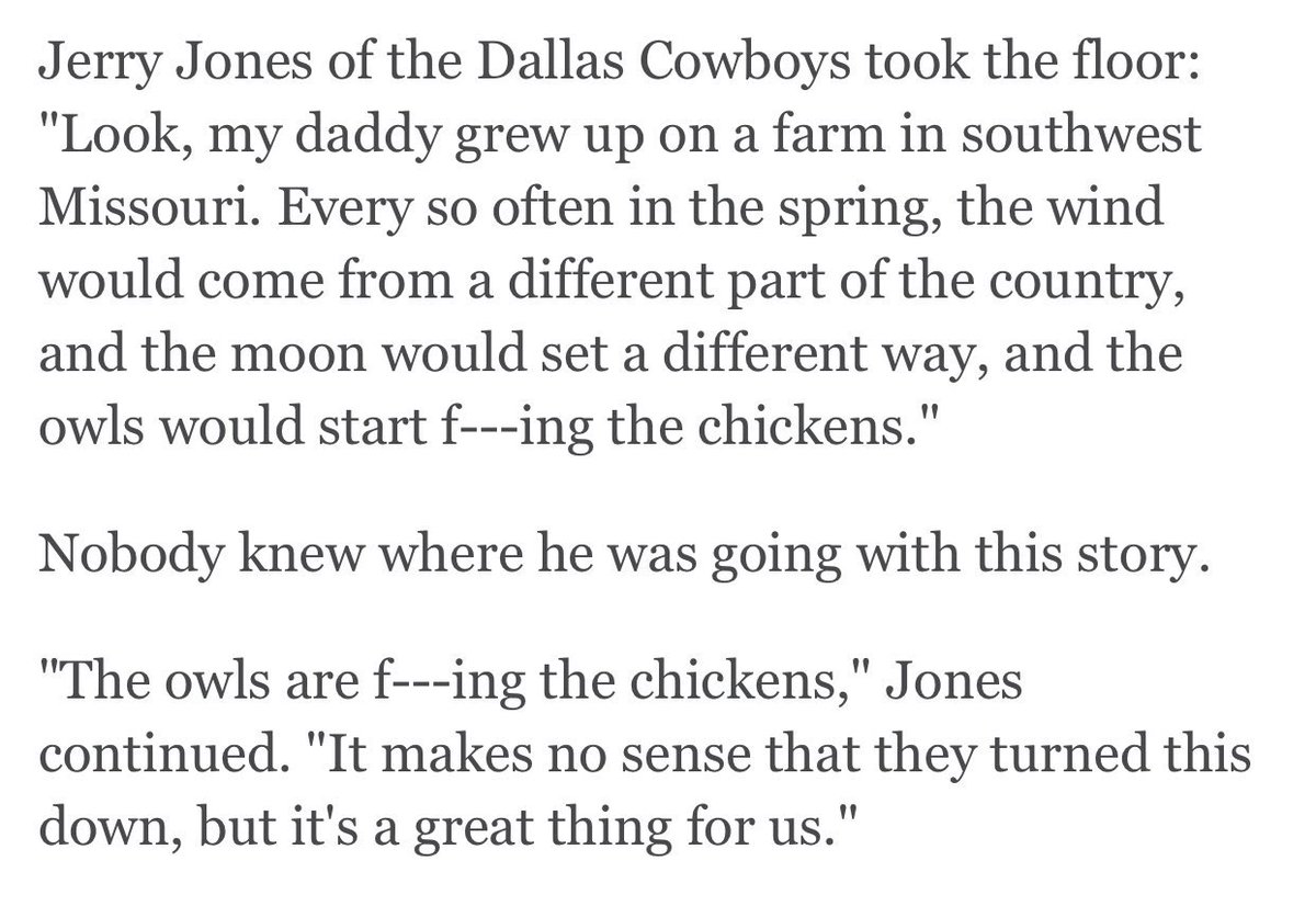 Meanwhile in Dallas....