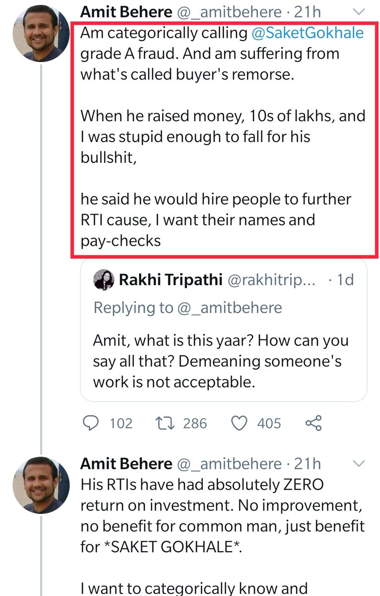 thehawkeyex's tweet photo. 🍿#PopCornNews: RTI facktivist, who made hue/cry abt PM Care w'out even donating a penny, rattled when his own donar sought accountability & RoI. He had to ultimately "refund" the donation to save his fa/ss. Enjoy the teaser 👇😊
ThankMeLater/Go&Add ghee in 🔥
#Karma🔁😀 https://t.co/HgjWKVBCNN