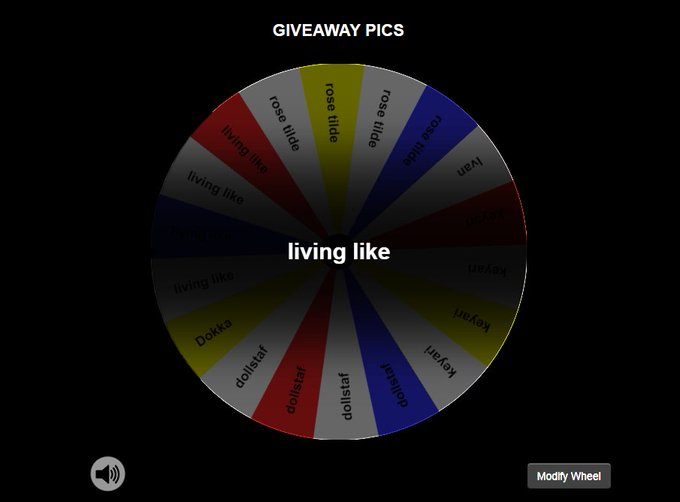 Alright, I should of said the winner a week ago, but the winner of my 1000 followers giveaway is @livinlikelarrey