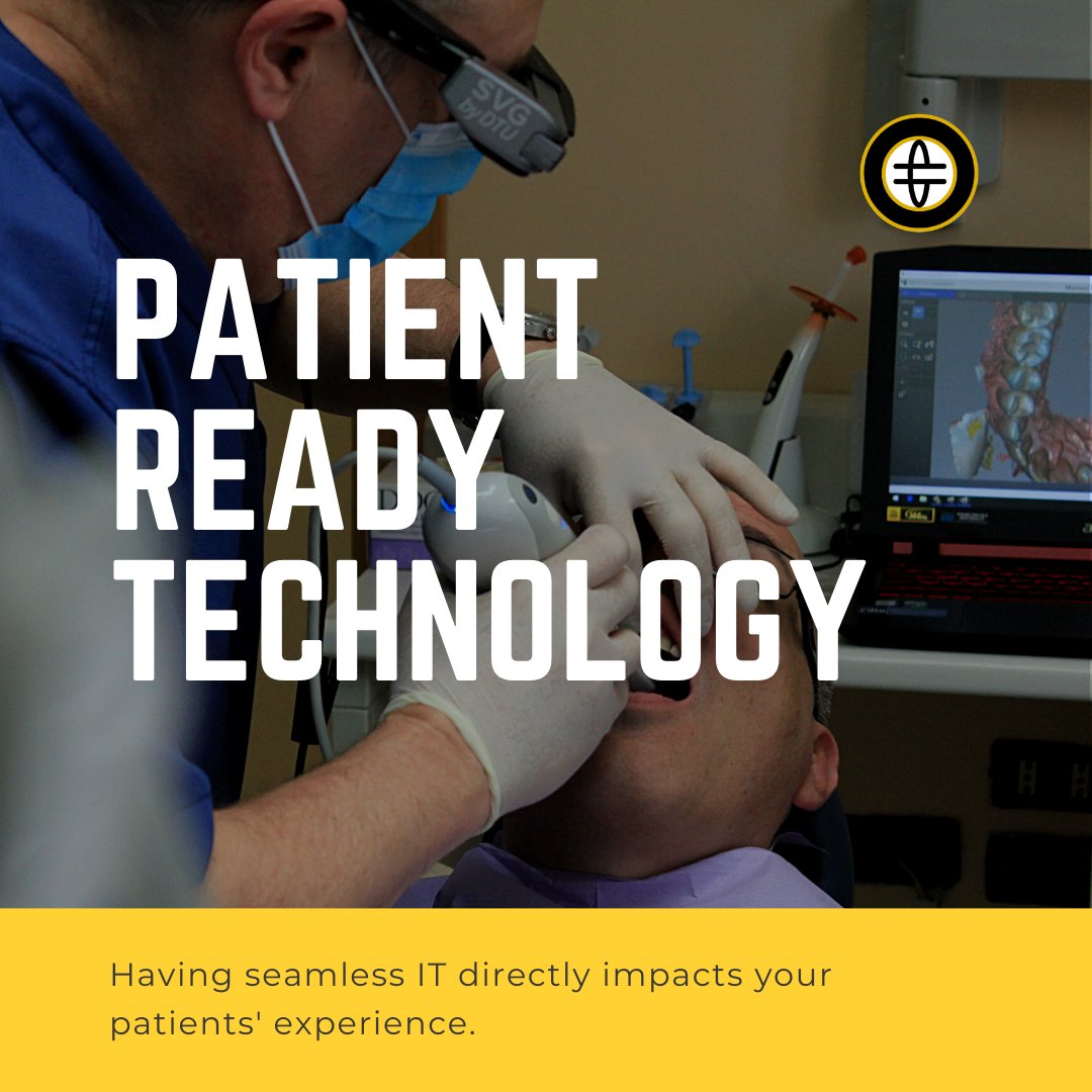 PACT_ONE's tweet photo. It's hard to recover from an IT issue when there is a patient in the chair. Patient-ready technology allows you to worry less about your technology whether it be at the front desk or in the treatment rooms. Call today and keep your practice patient-ready at all times. https://t.co/SoIhRb0bZ8