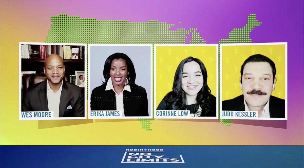 erikahjames's tweet photo. Thank you @IamWesMoore for making @Wharton a part of @RobinHoodNYC's #NoCityLimits.
It’s been heartening for me to see that the challenge we discussed – closing the racial #wealthgap – is important to so many in the Wharton community, including Profs. @femonomics & @JuddKessler. https://t.co/2qbyKORXPr