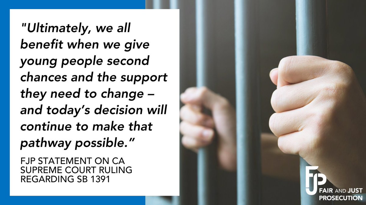 Small hands gripping metal bars next to an excerpt from FJP statement. 