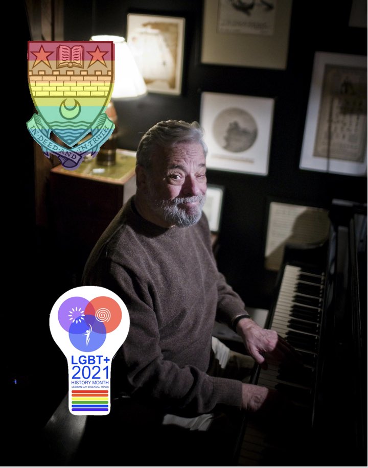 KhsMusicSchool's tweet photo. Stephen Sondheim is an American composer and lyricist who is best-known for his contribution to musical theatre. He penned the score to numerous world-renowned musicals such as Sweeney Todd, Company and Into the Woods as well as writing the lyrics for West Side Story. #LGBTHM21 https://t.co/FfURcC9dFH