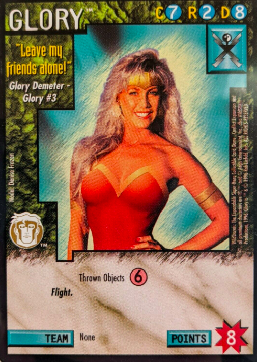 CCGHistory's tweet photo. Notes
-This #Spellfire set introduced "unarmed combat" cards & featured early D&D lore
-#Wildstorms borrows from Spellfire by having "photo" chase cards—rare cards depicting models in costume portraying characters rather than illustrated art
-#VtES adds Setites & Assamites clans https://t.co/mNZY6hNmpz