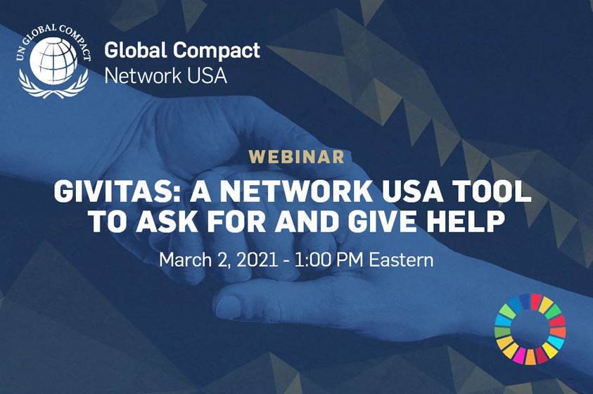 Join us on Tuesday, March 2 at 1:00 pm EST to learn more about Givitas, Global Compact Network USA's new collaboration tool. Register here: globalcompactusa.org/events-and-web…