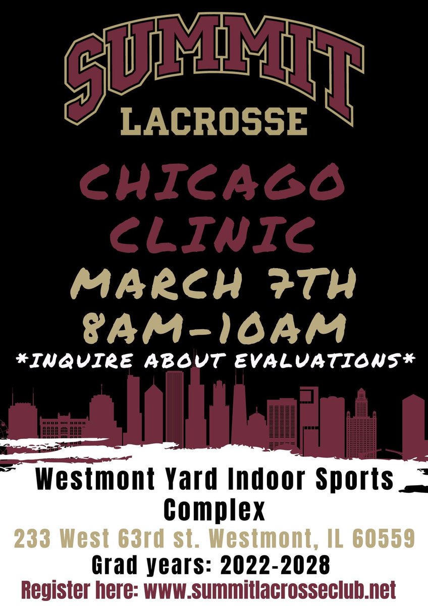 puresummitlax's tweet photo. 🚨Come join us March 7th🚨
Get coached by our very own Northwestern grad Bridget Bianco! #summitfamily #summitproud @toplaxrecruits @BackOfTheCage @IL_Women https://t.co/WmlaoxUT1B
