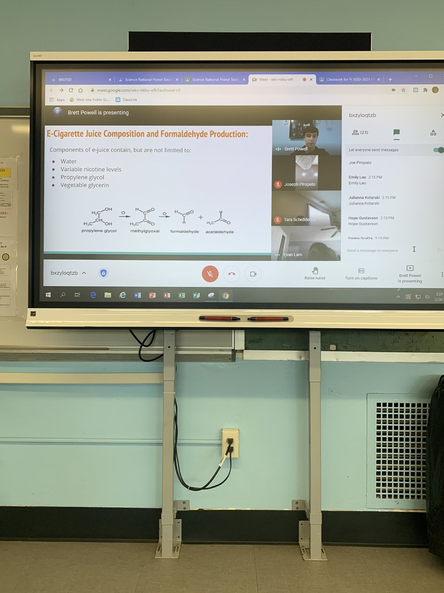DMunPhysicsPhun's tweet photo. Brett Powell and Evan Lam gave a lecture yesterday on”metadata analysis on machine vs human based formaldehyde detection” https://t.co/4n1O6fyWWu