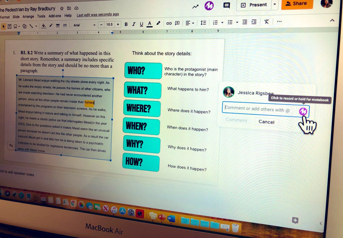 mrsrigsbee105's tweet image. Mote is an amazing Chrome extension that allows you to leave voice comments up to 30 seconds as quick feedback for student work! AND, it automatically syncs with all Google Apps!! 🙌🏻🤩 #chathamdigitallearning
