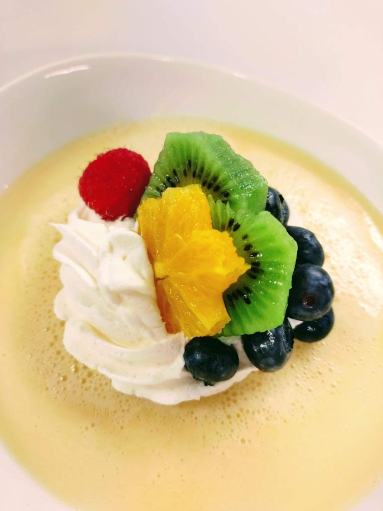 Celebrating Theme Week with Delicious food made by our Amazing Dietary Staff!  Breakfast was Sweet Rice Porridge served with fresh fruit, honey, and fried sweet dough.  For lunch, our residents enjoyed Wonton soup, Beef Lo Mein, and Mango Pudding for dessert!