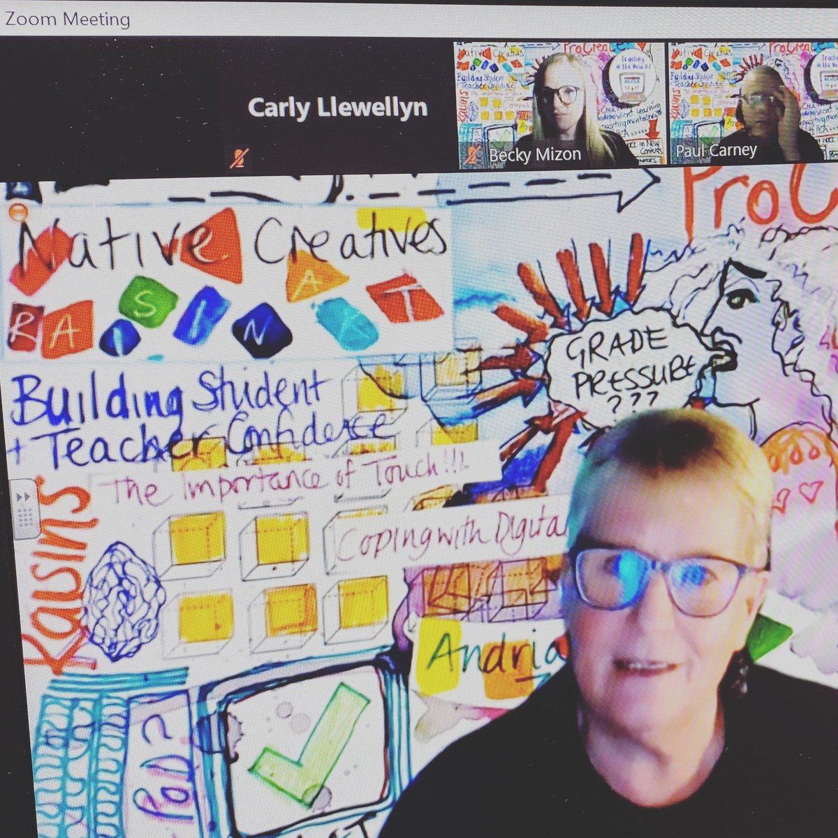 ArtMrsLewis's tweet photo. Another superb online CPD session tonight by @NEAAT3, @neatenart, @theartcriminal. Feeling SO inspired by @Andriazaf I’ve only gone and preordered ‘our’ book 👌🏻 #artteacherlife #teachinginthenow https://t.co/2U9wWDIZro