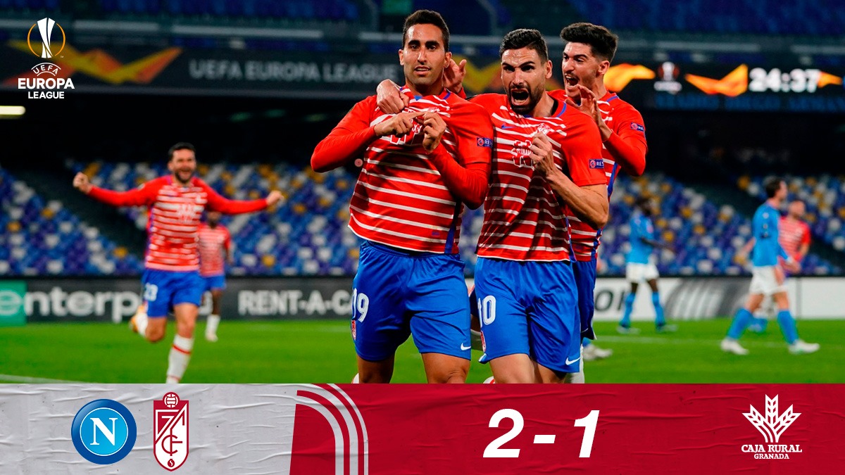 GranadaCF's tweet image. ⏱️ 𝗙𝗜𝗡𝗔𝗟  |  #NapoliGranada 

🔵⚪2⃣-1⃣🔴⚪

❤️🤍¡¡SEGUIMOS EN ESTE SUEÑO!! ❤️🤍

El lema de este club, la 𝗘𝗧𝗘𝗥𝗡𝗔 𝗟𝗨𝗖𝗛𝗔.
Los valores que nos han hecho dar otro paso histórico. 👣
𝗢𝗥𝗚𝗨𝗟𝗟𝗢 𝗥𝗢𝗝𝗜𝗕𝗟𝗔𝗡𝗖𝗢. ❤️🤍❤️🤍❤️🤍

#UEL #EternaLucha