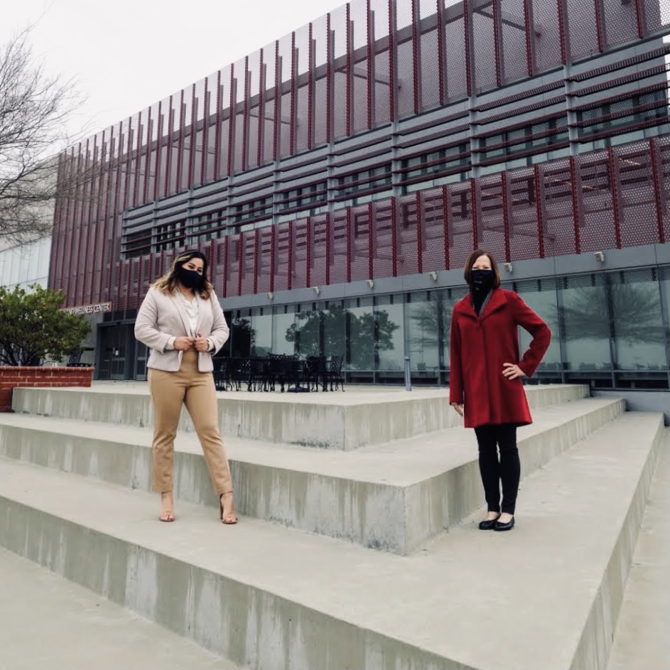 CSUEBASI's tweet photo. President Sandeen & President Sanchez met for the first time the other day! ๐ Be sure to follow President Sandeenโs new Instagram @cathy.sandeen where she shares her journey as CSUEB President! #csueb #csuebasi #womeninleadership @euridicepamela @csueb https://t.co/fIpt8fZUCi